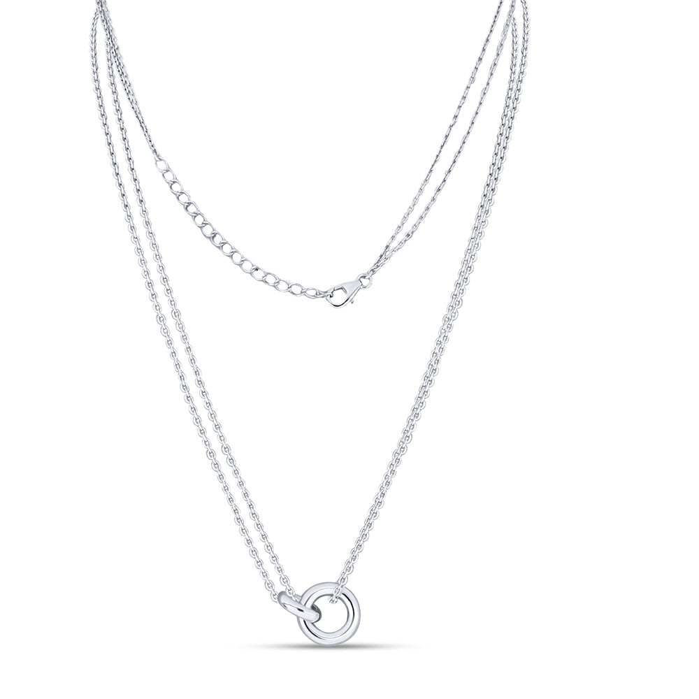 Minimalist Layered Circle Necklace