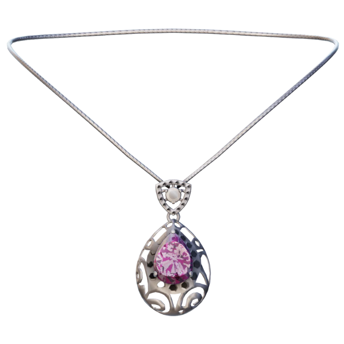 Rosé Reverie Pendant