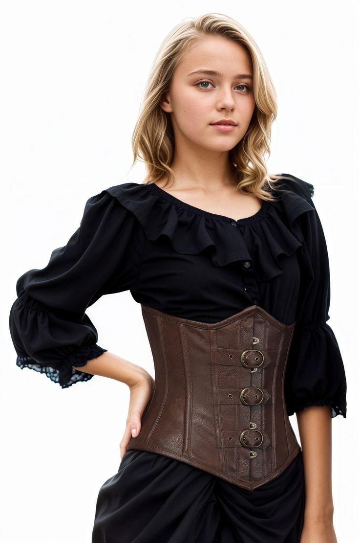 The Rebel Faux Leather Corset Belt