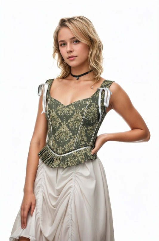 The Vintage Rose Damask Corset