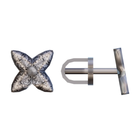 Spell Edge Clover Studs