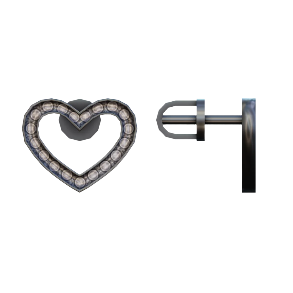 Spell Glint Hearts Studs